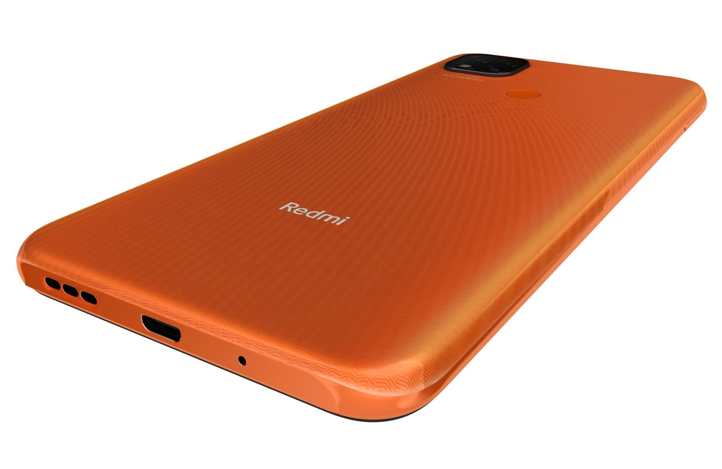 Xiaomi Redmi 9C Sunrise Orange 3D model_14
