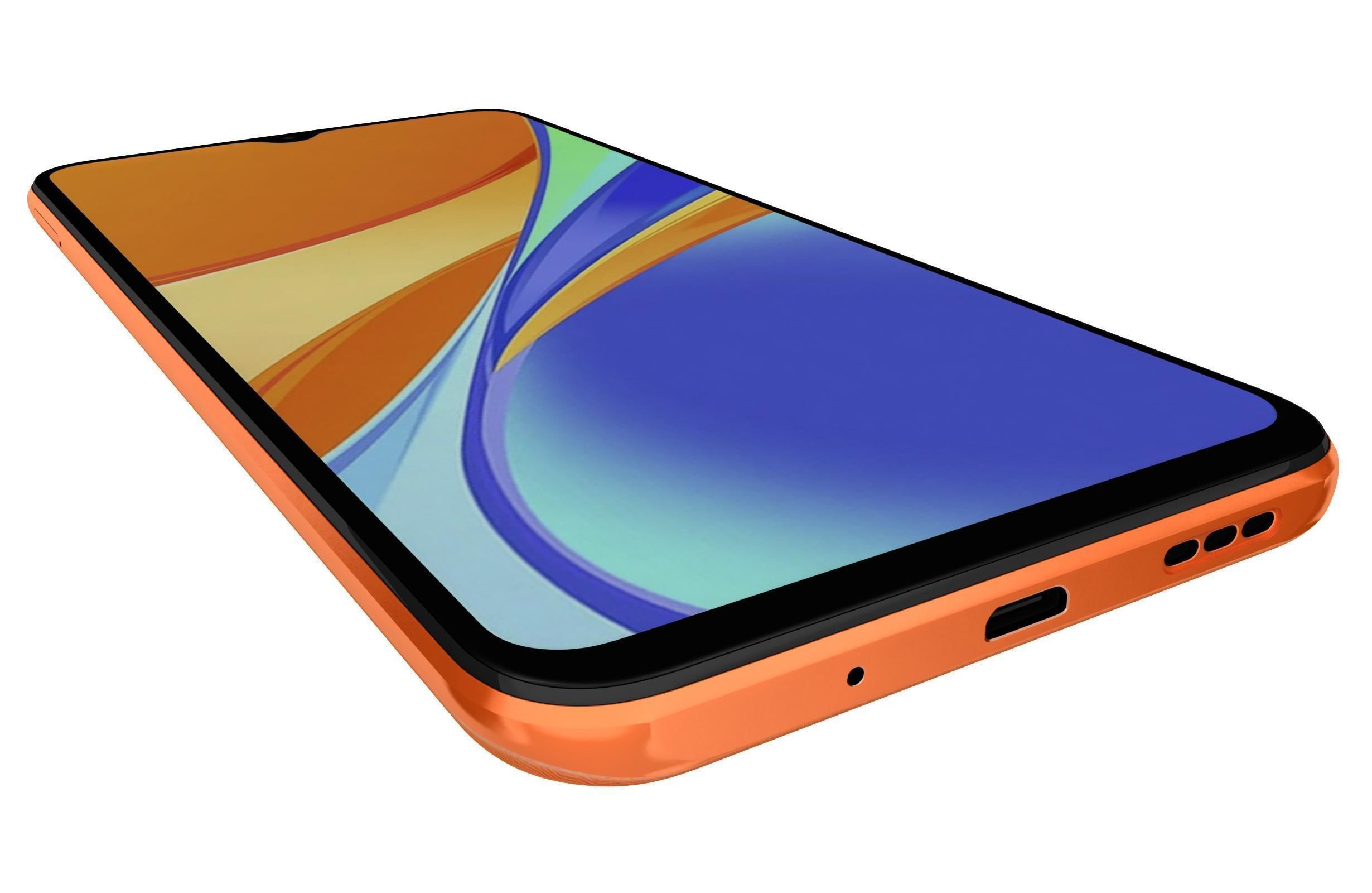 Xiaomi Redmi 9C Sunrise Orange 3D model_12