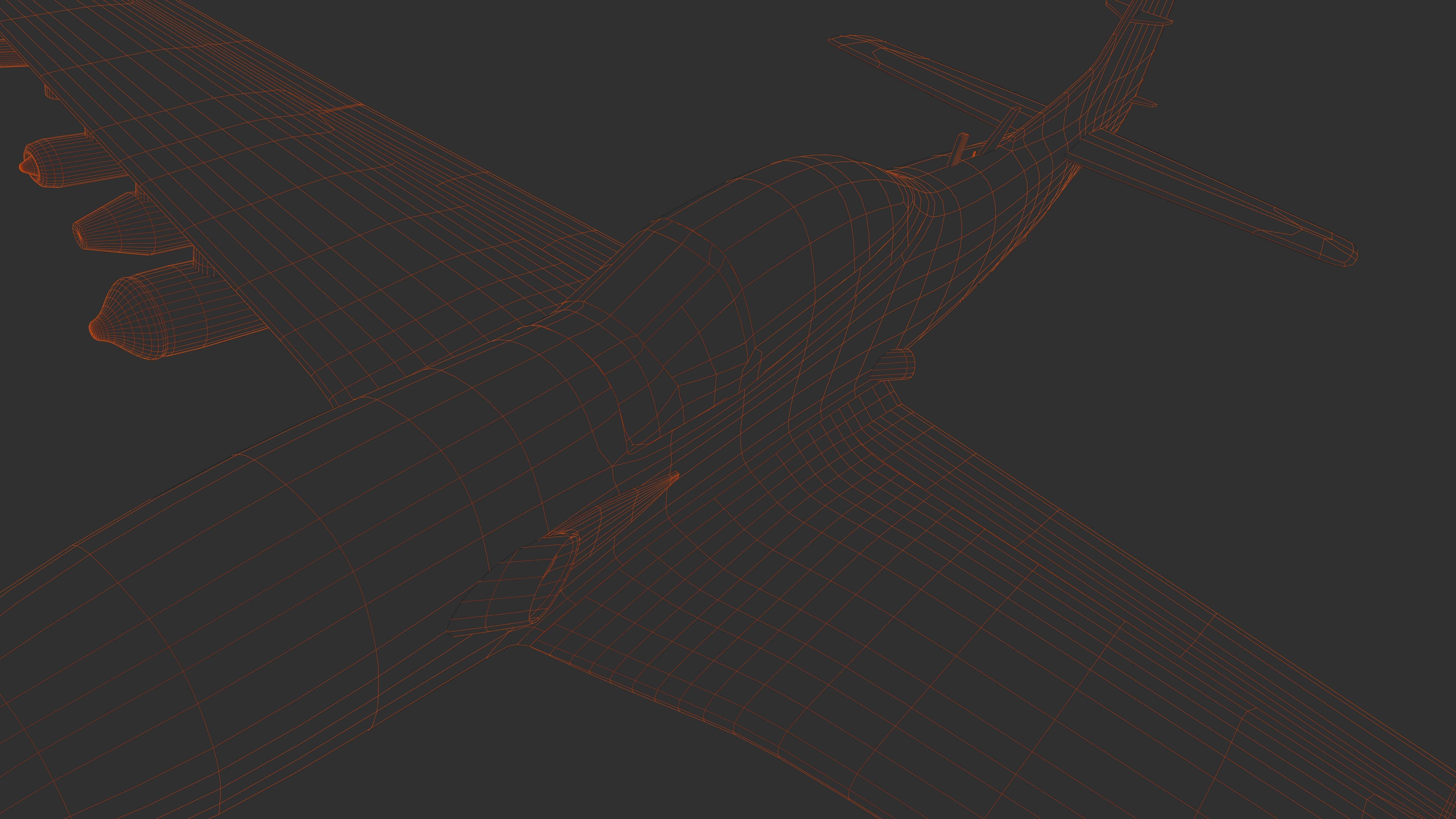 Piper PA-48 Enforcer - That BADASS MUSTANG  - Low-poly 3D model_39