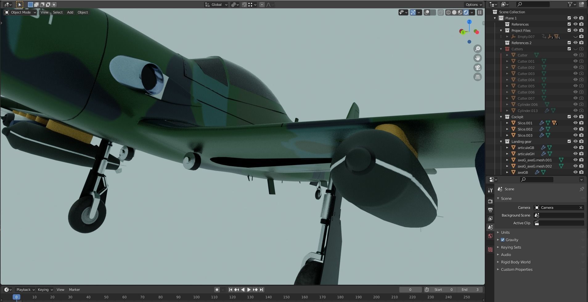 Piper PA-48 Enforcer - That BADASS MUSTANG  - Low-poly 3D model_14