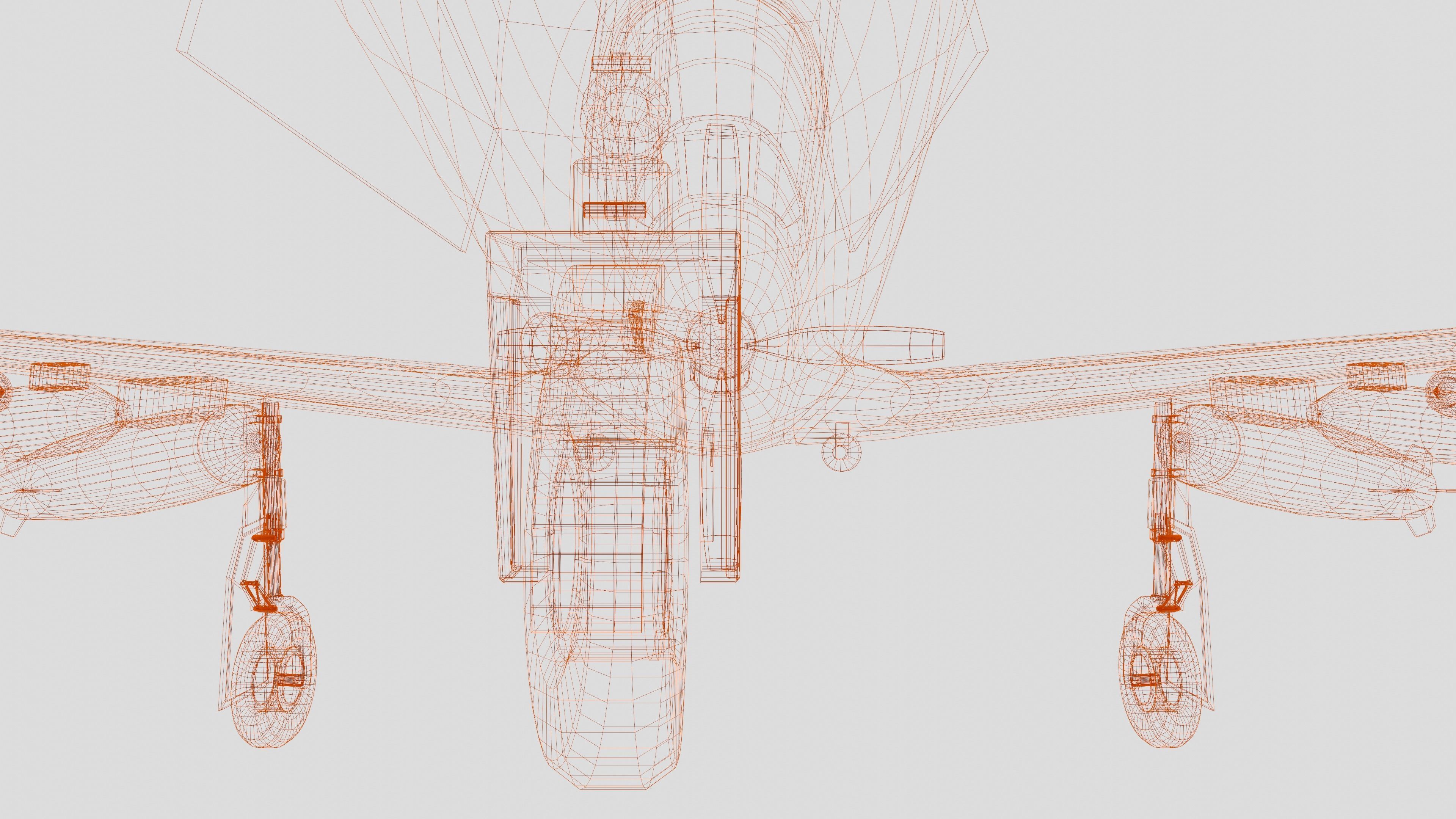 Piper PA-48 Enforcer - That BADASS MUSTANG  - Low-poly 3D model_37