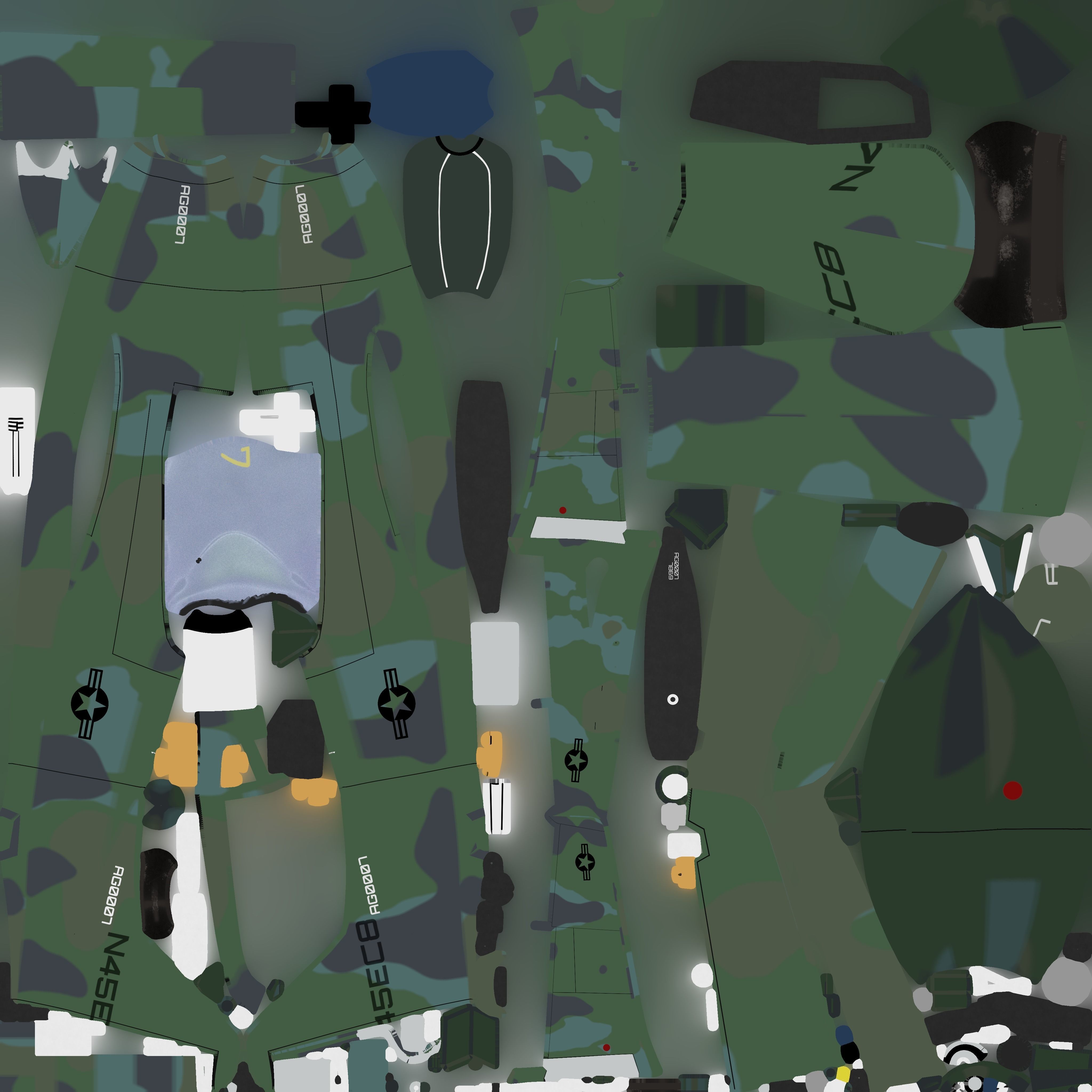 Piper PA-48 Enforcer - That BADASS MUSTANG  - Low-poly 3D model_44