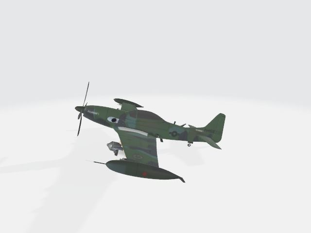 Piper PA-48 Enforcer - That BADASS MUSTANG  - Low-poly 3D model_26