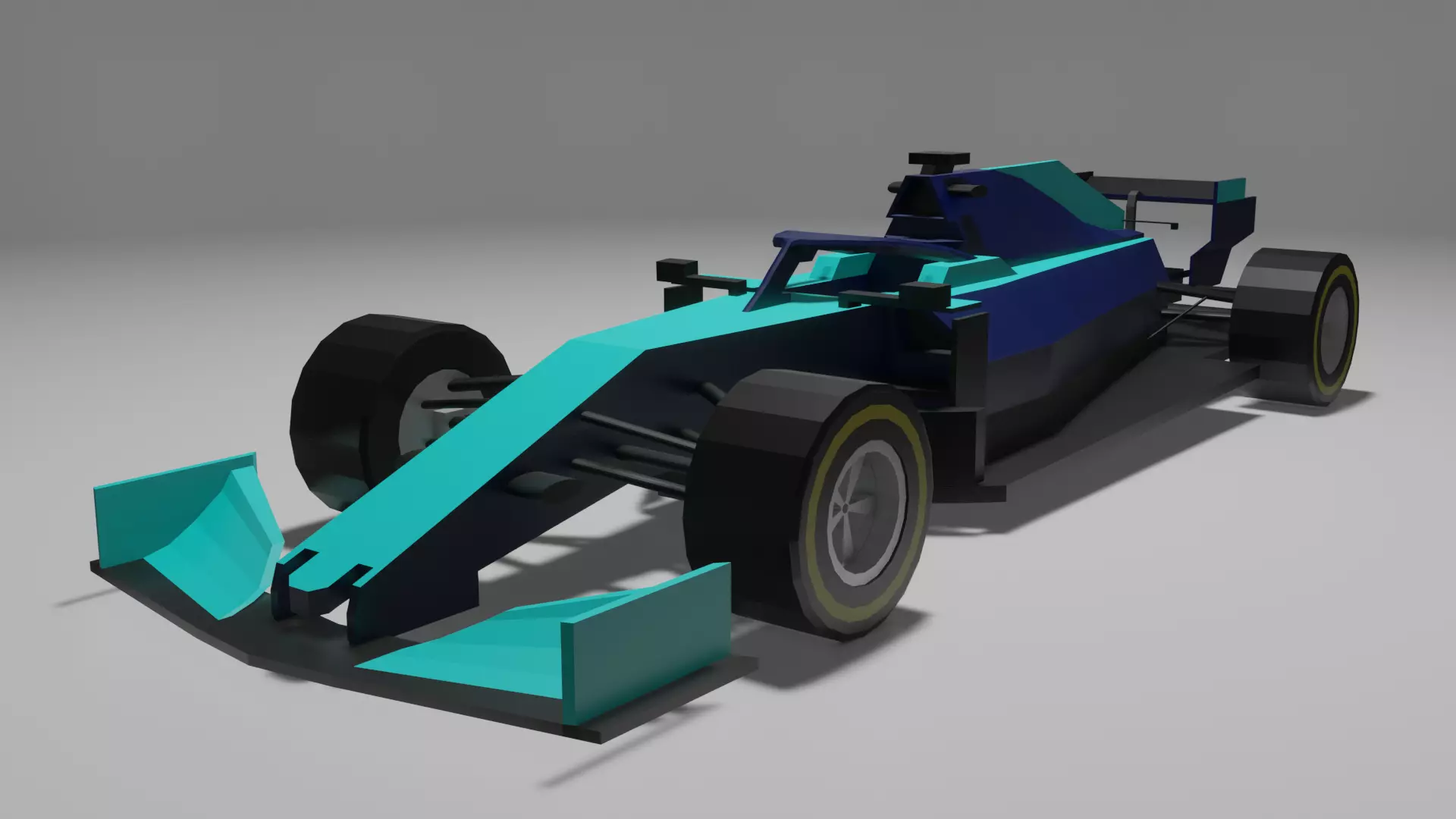 Low Poly F1 Car 3D model