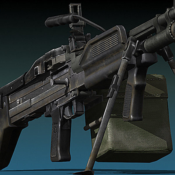 Mk-43 Mod 0 machine gun 3D model_2