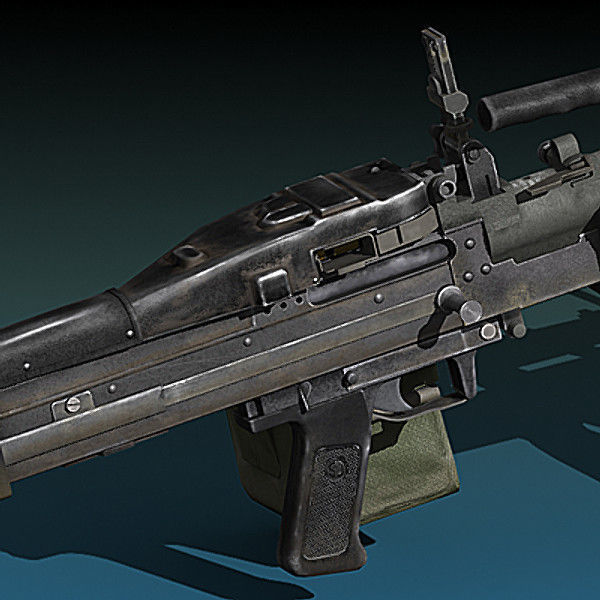 Mk-43 Mod 0 machine gun 3D model_3