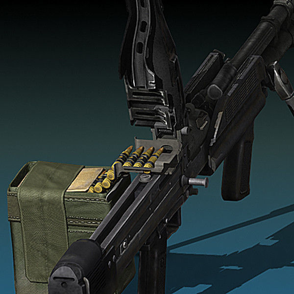 Mk-43 Mod 0 machine gun 3D model_4