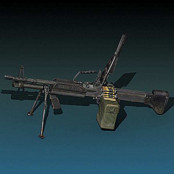 Mk-43 Mod 0 machine gun 3D model_6