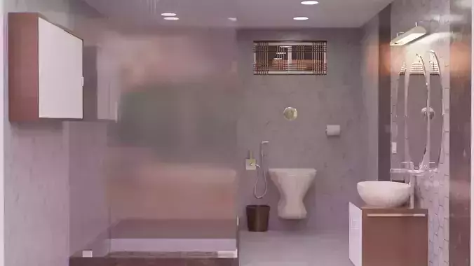 Bathroom Furniture 3D model Free 3D model