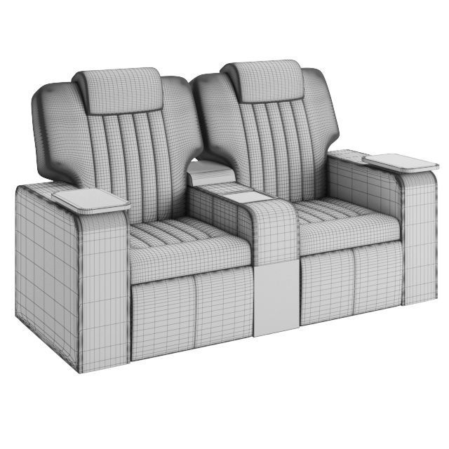 Figueras Hollywood 5400 Cinema Group Seating - Variations 3D model_9