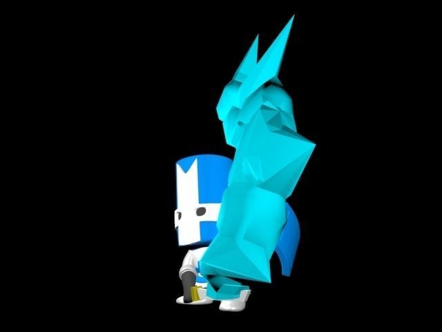 Castle Crasher blue 3D print model_1