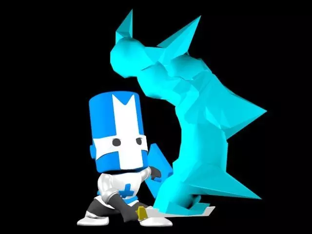 Castle Crasher blue 3D print model_0