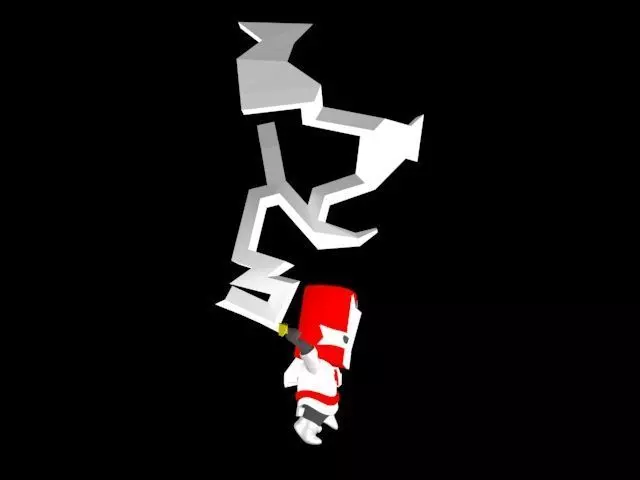 Castle crasher red 3D print model_0