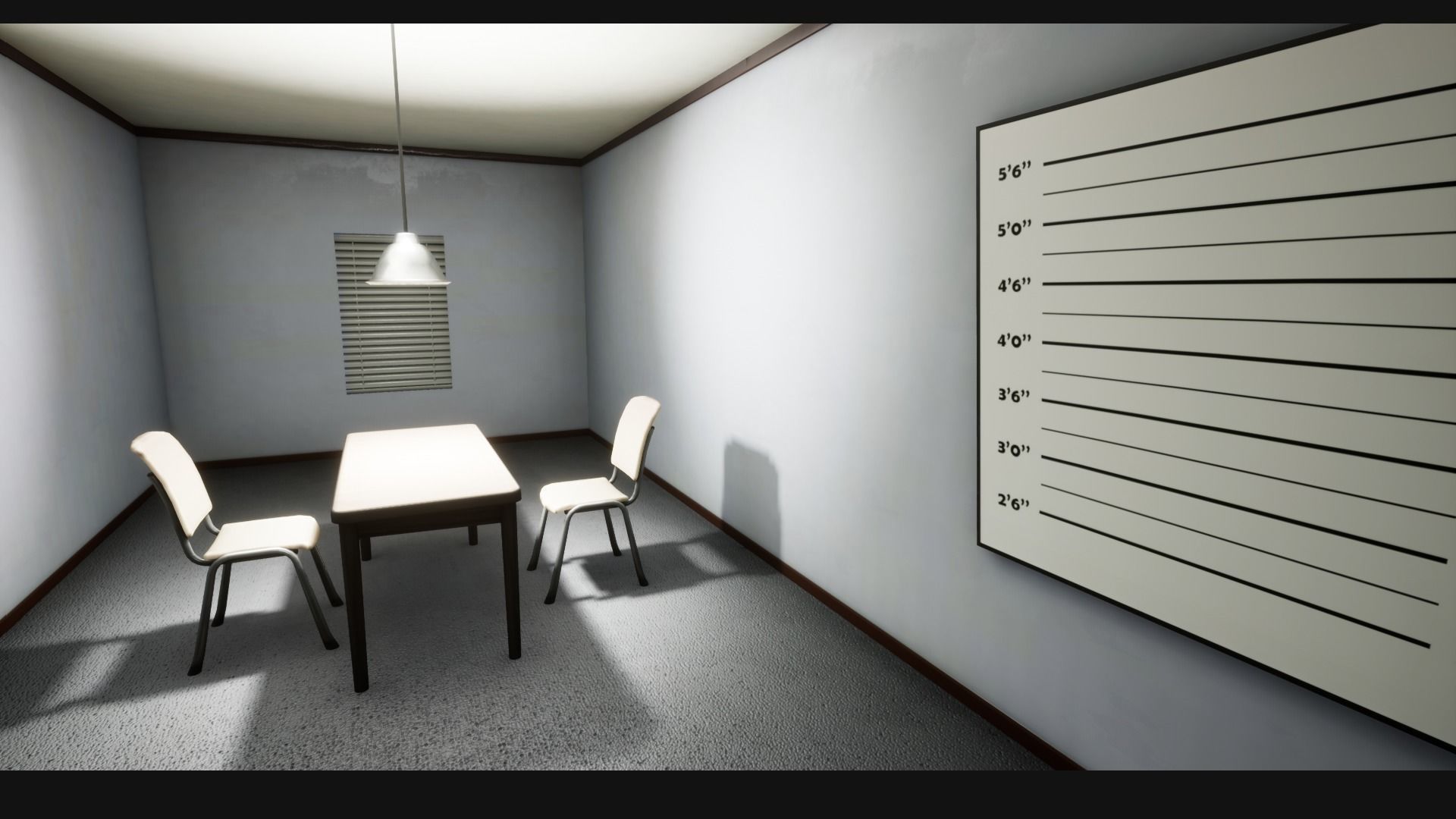 Police Station Stylized Low-poly 3D model_11