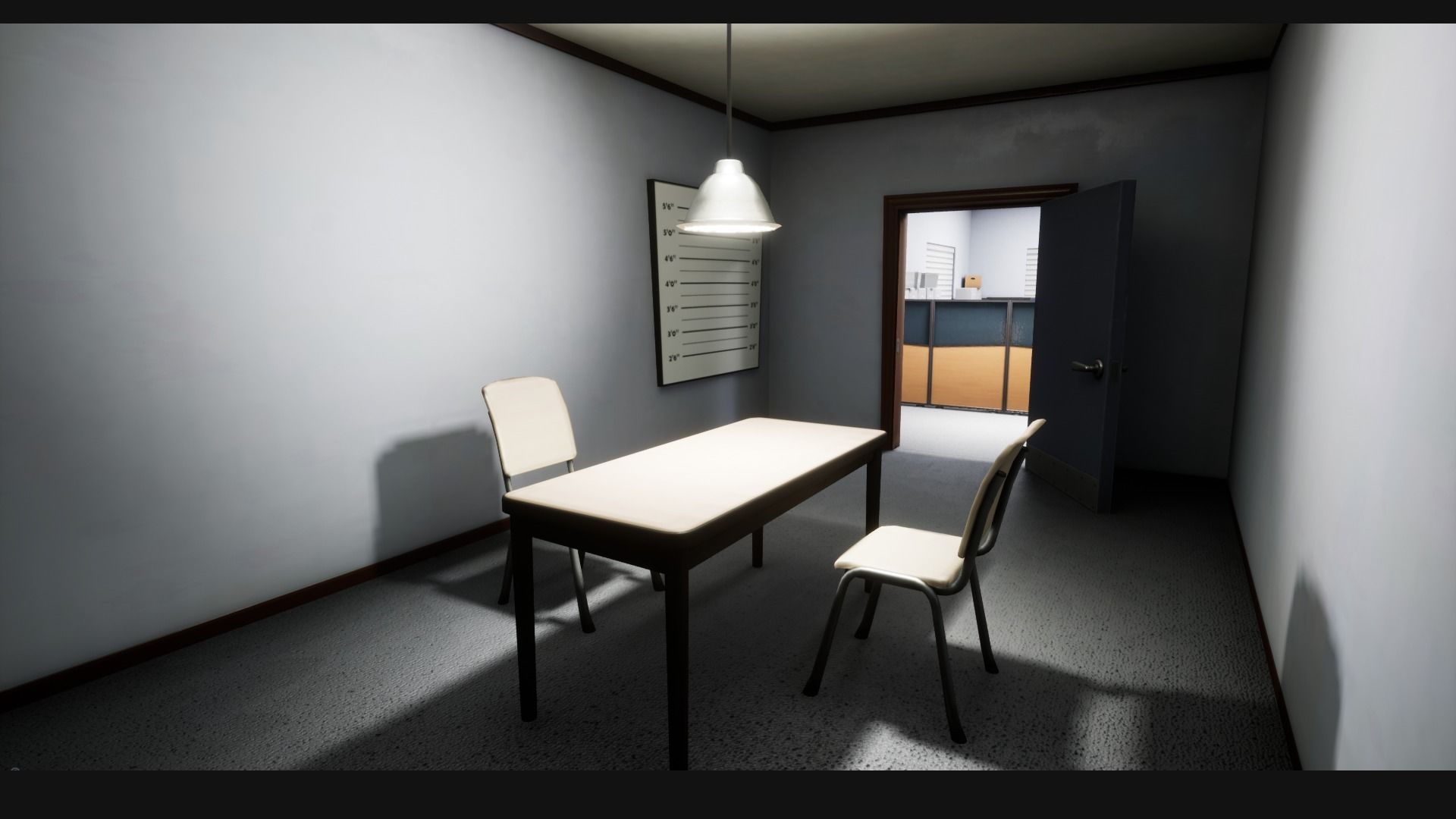 Police Station Stylized Low-poly 3D model_19