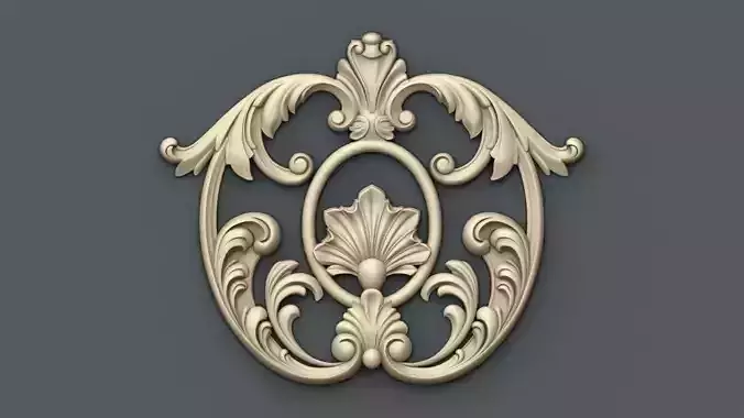 Decor 5 gilded ornate ornament