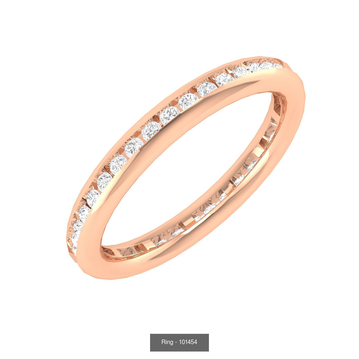 16 Full Eternity Band ring 3D Model Collection_8