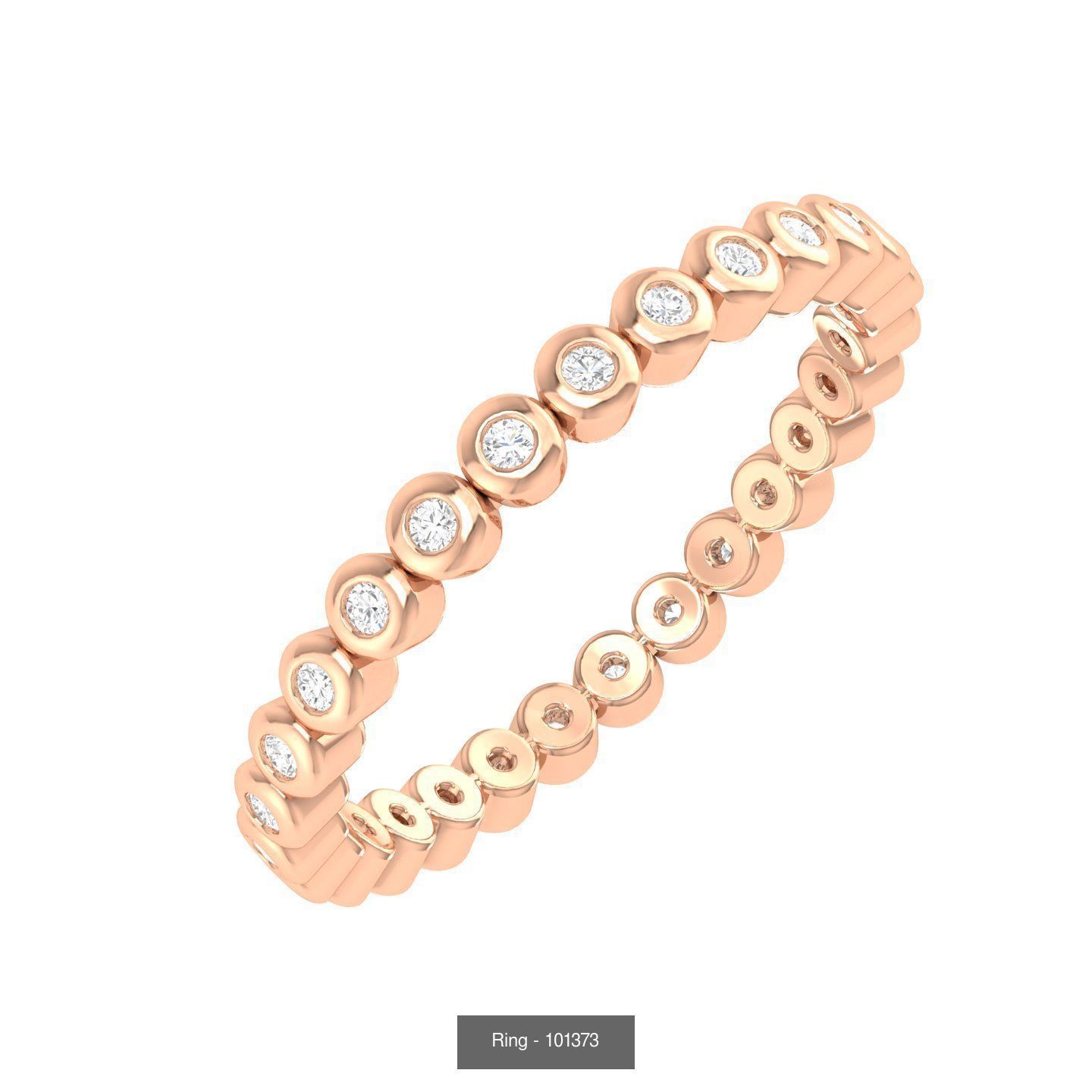 16 Full Eternity Band ring 3D Model Collection_14