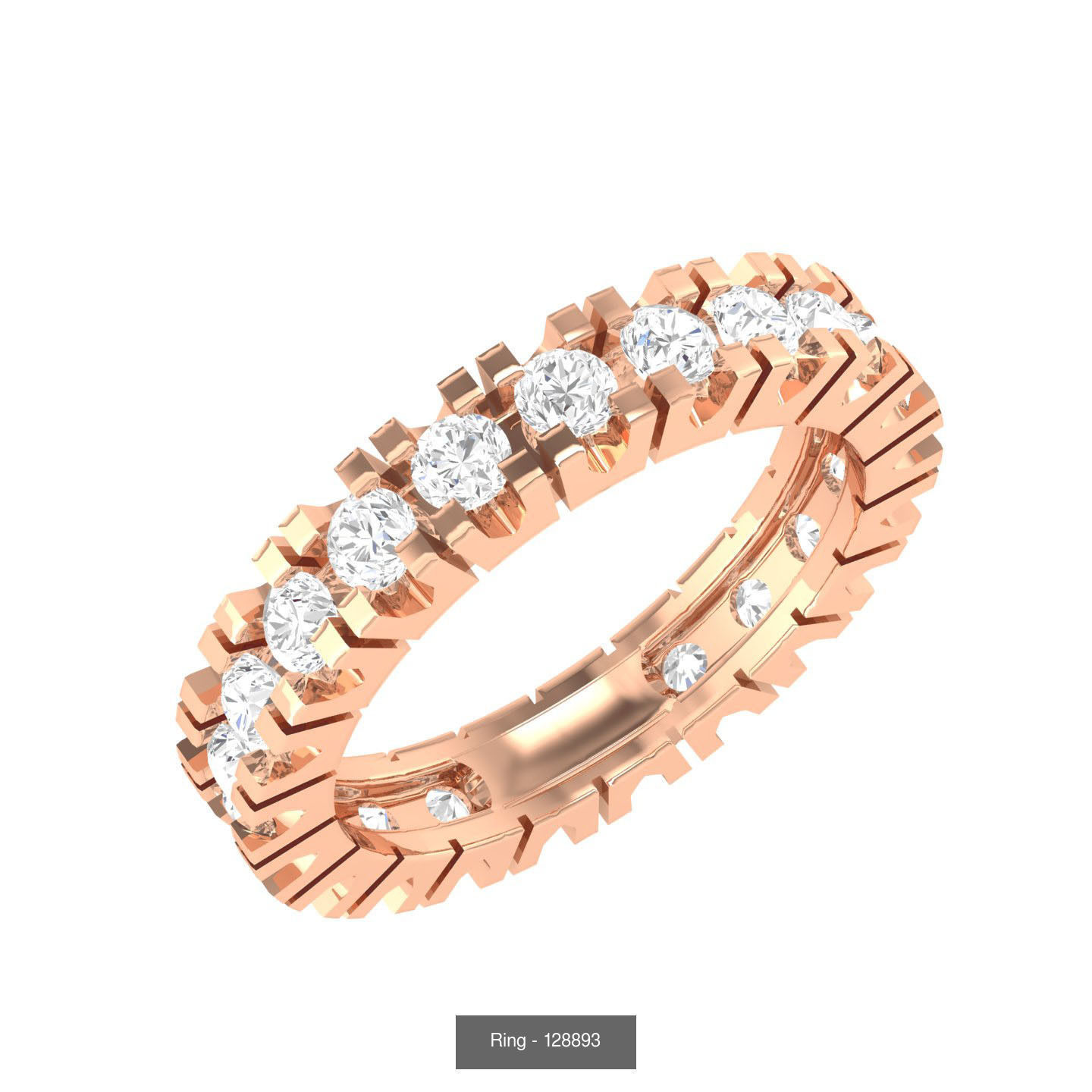 16 Full Eternity Band ring 3D Model Collection_16