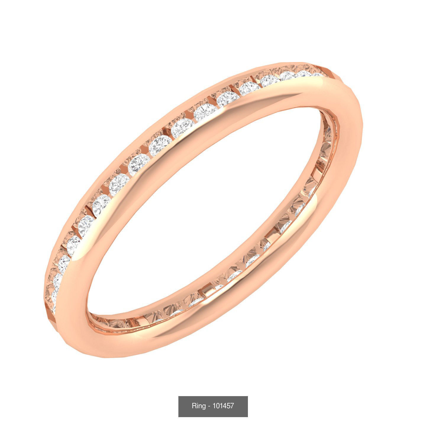 16 Full Eternity Band ring 3D Model Collection_5