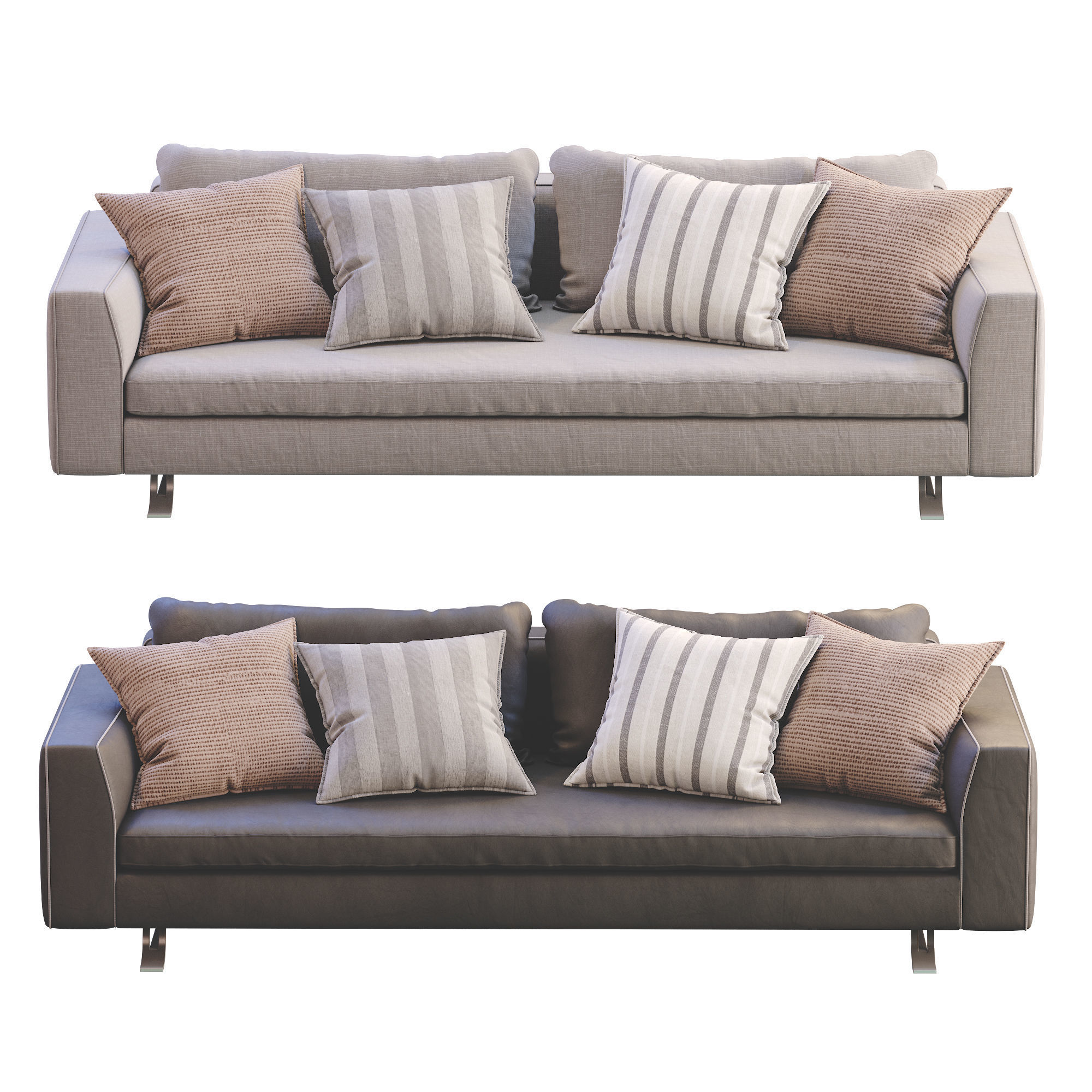 Busnelli Sofa BURTON 3D model_11