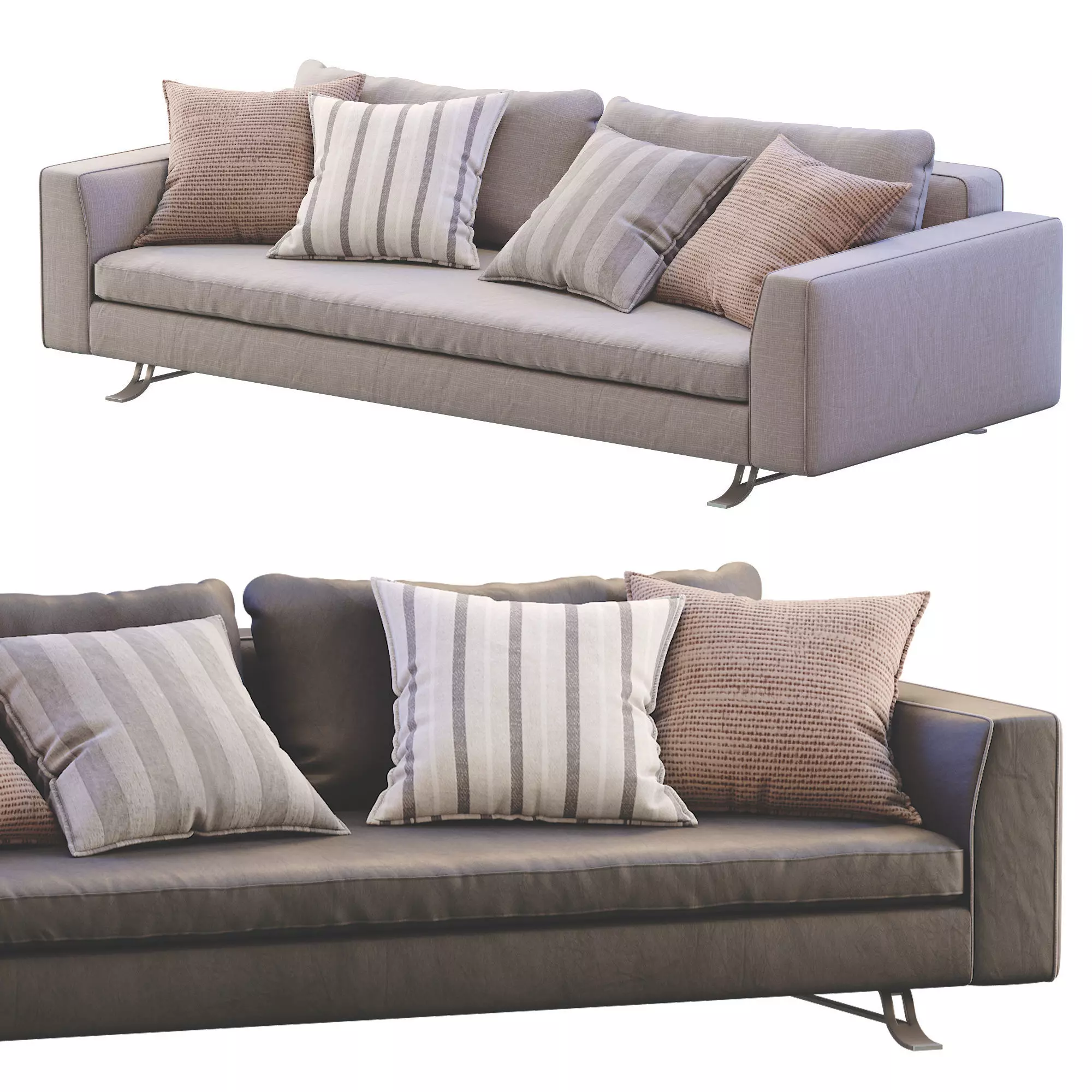 Busnelli Sofa BURTON 3D model_0