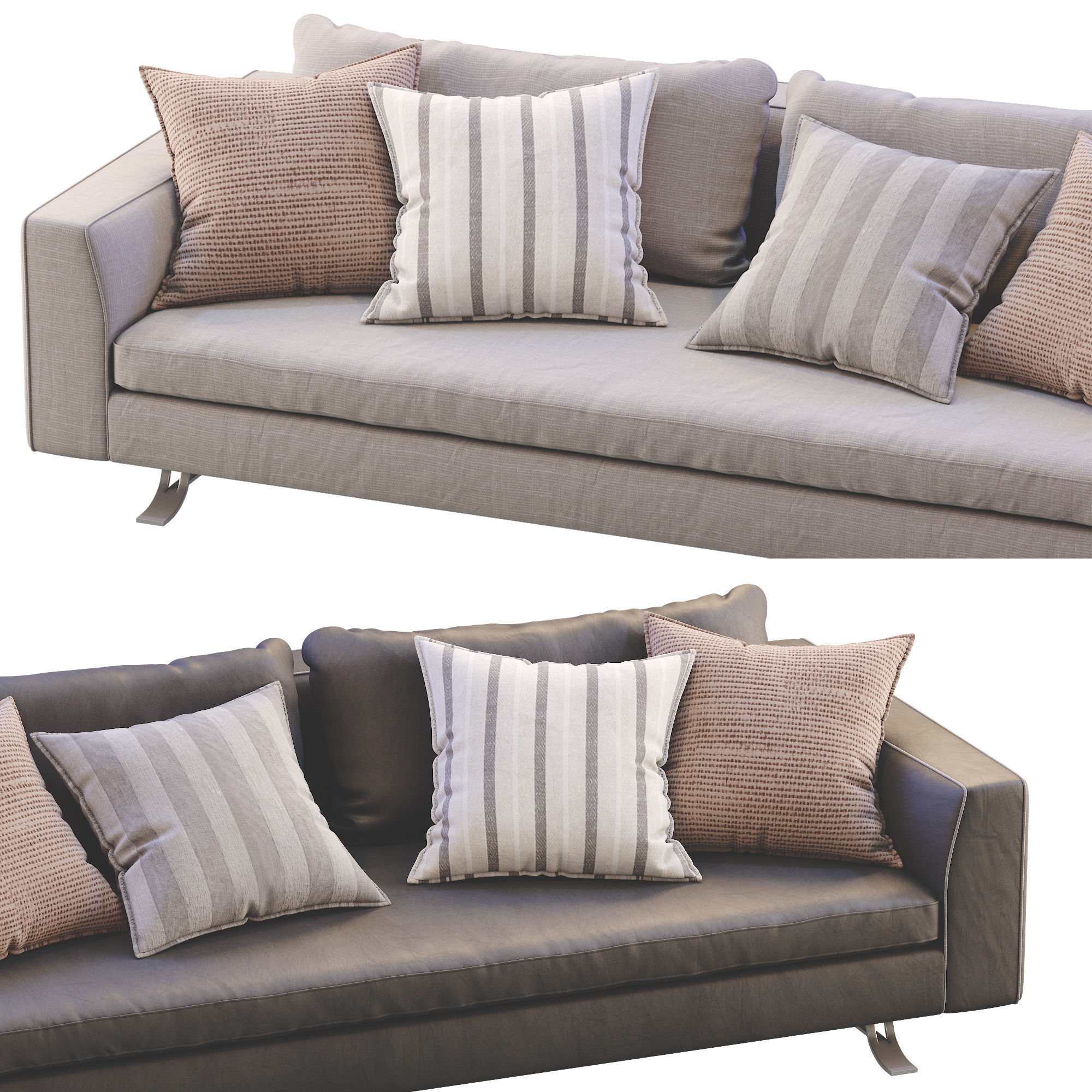 Busnelli Sofa BURTON 3D model_21
