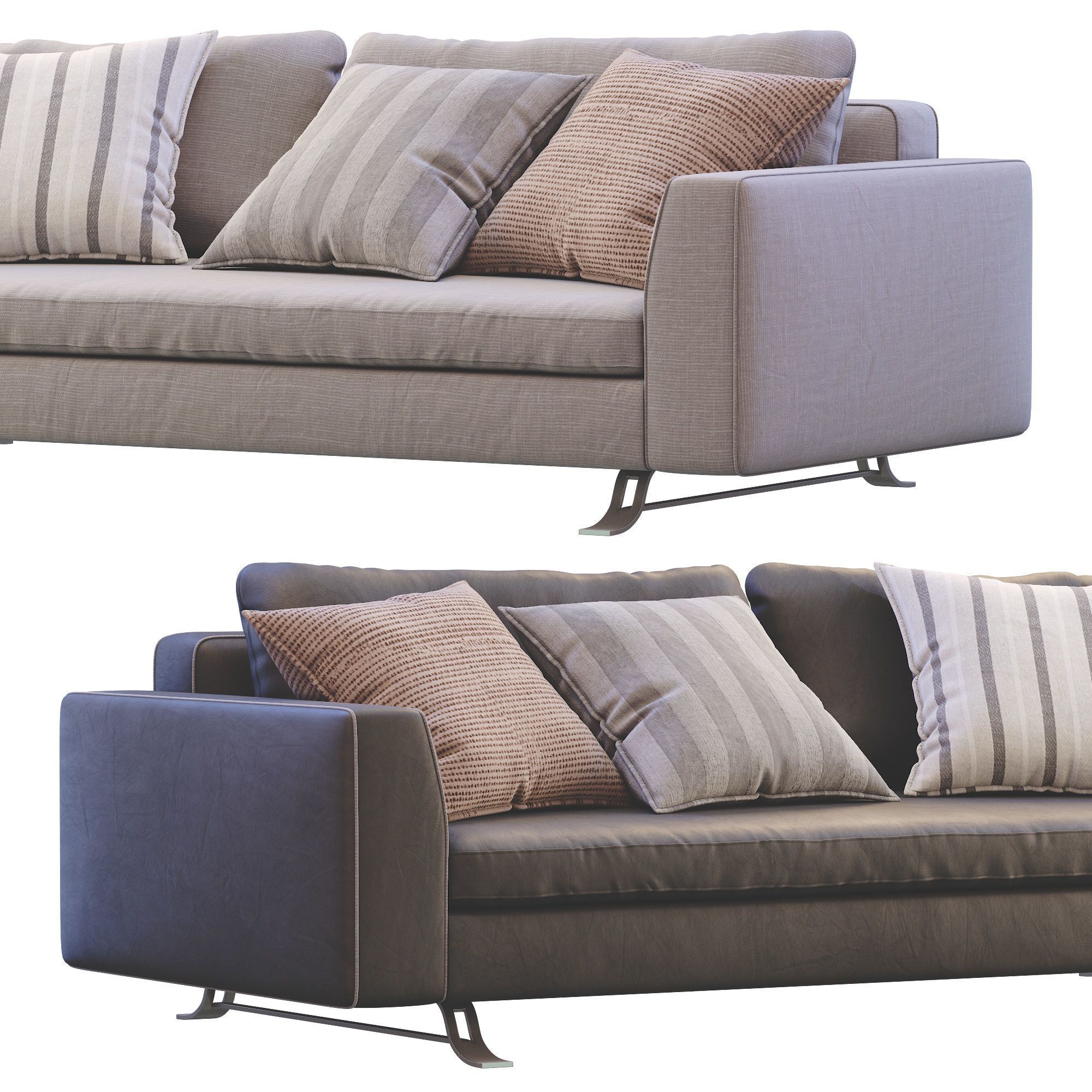 Busnelli Sofa BURTON 3D model_25