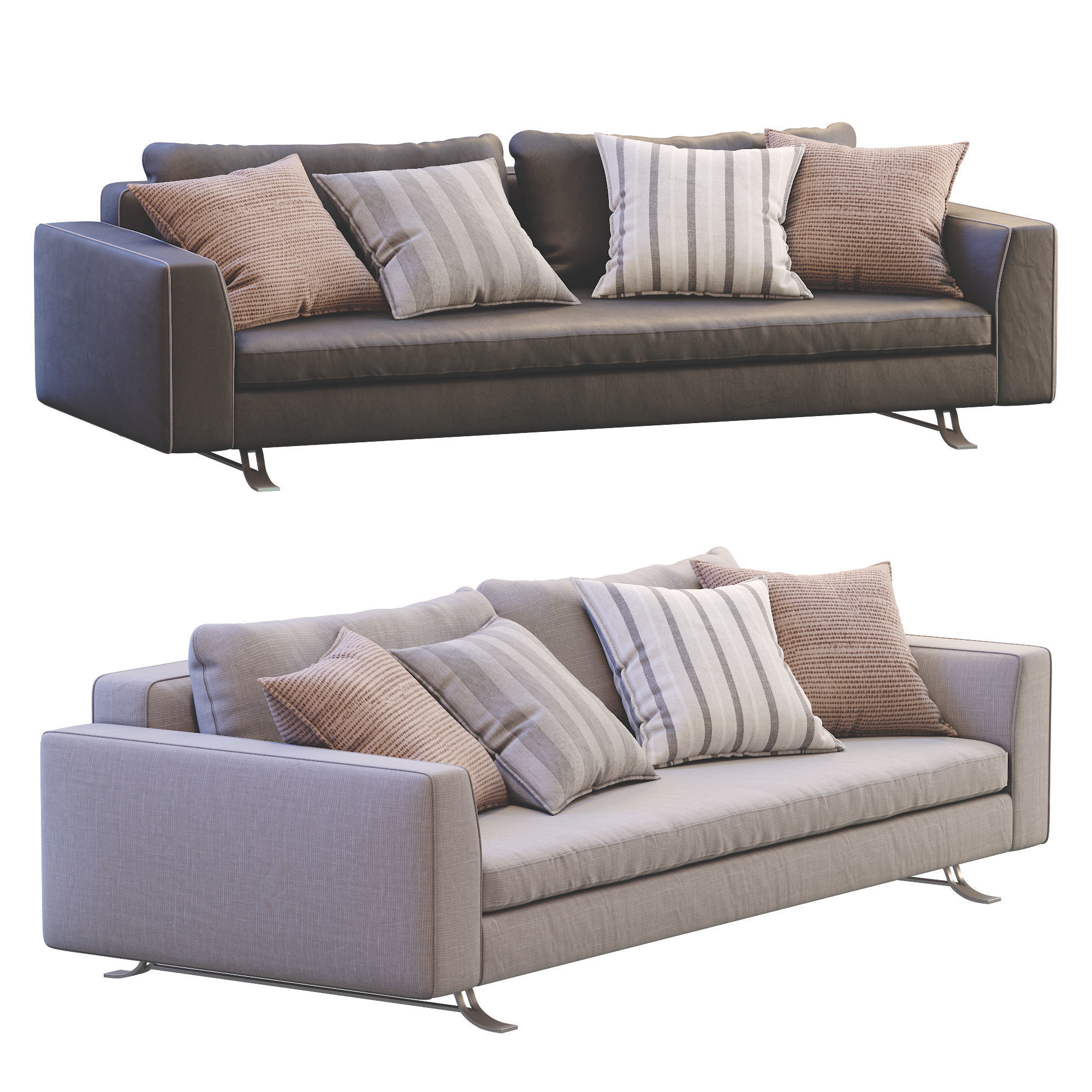 Busnelli Sofa BURTON 3D model_24