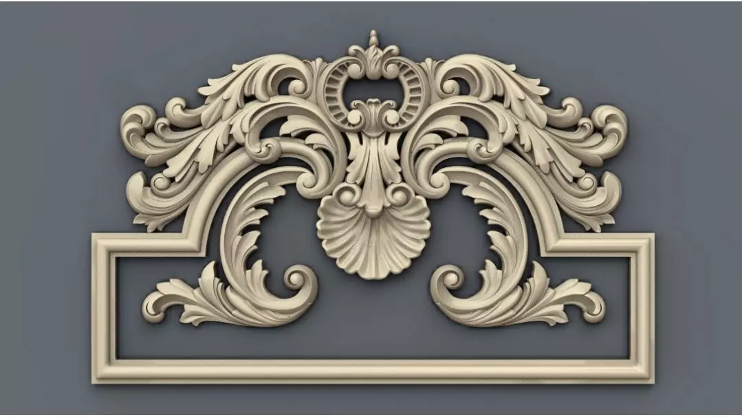 Decor 9 ornate frame 3D print model