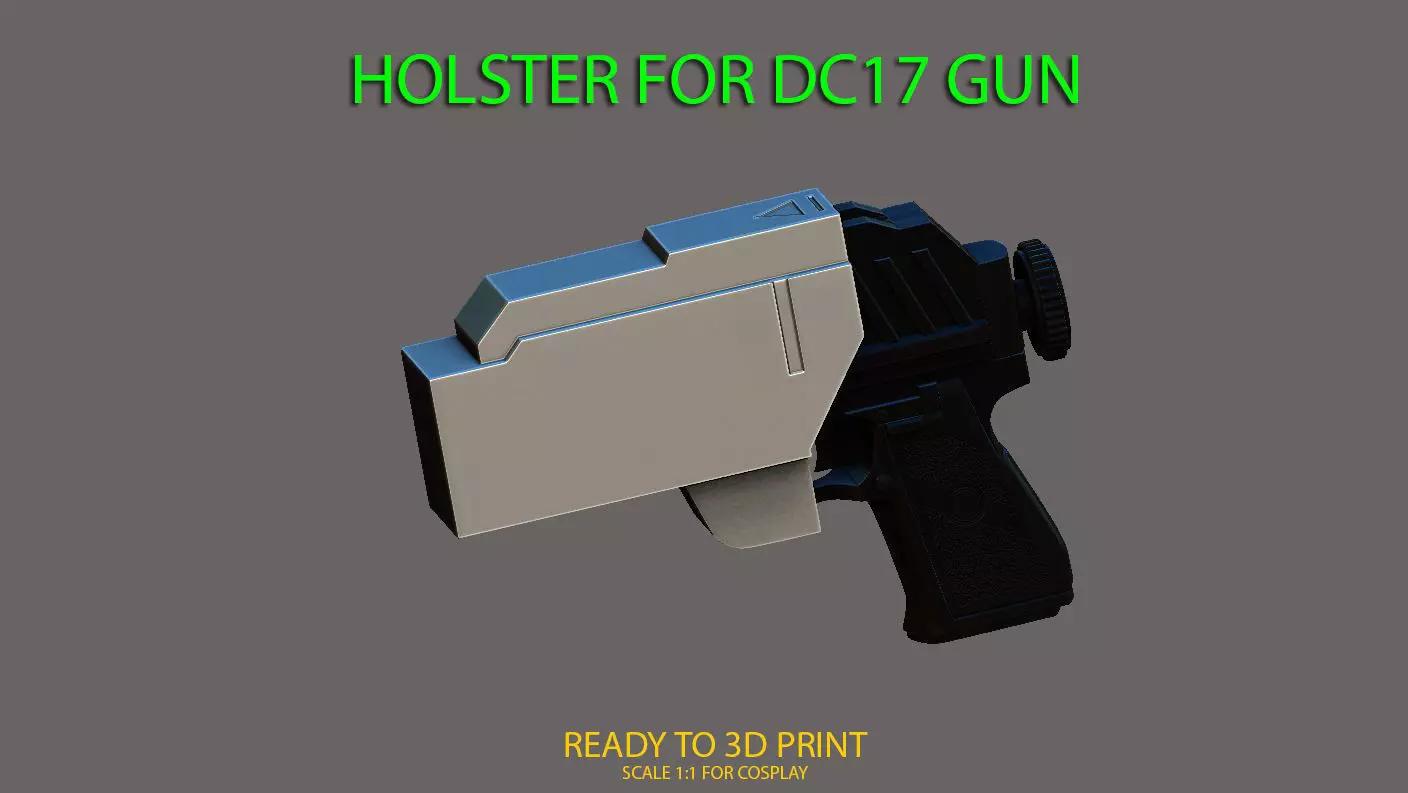 Holster for DC17 gun starwars 3D print model