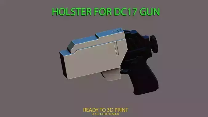 Holster for DC17 gun starwars