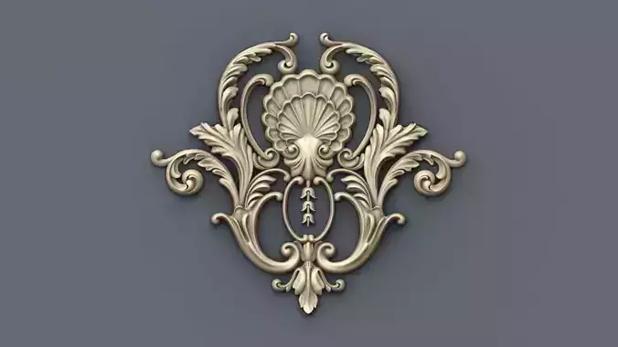 Decor14 gold ornate ornament