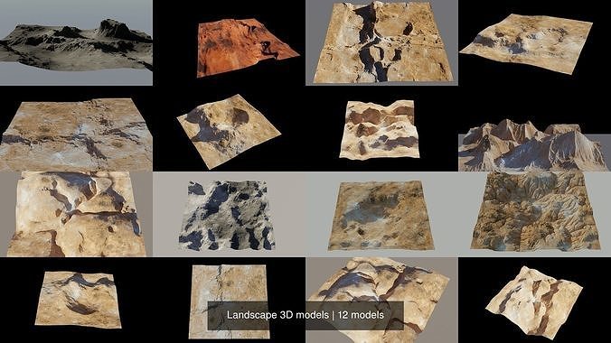 Landscape 3D models 3D Model Collection