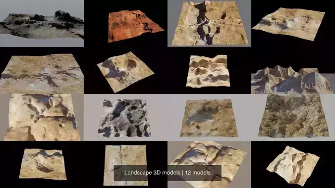 Landscape 3D models 3D Model Collection