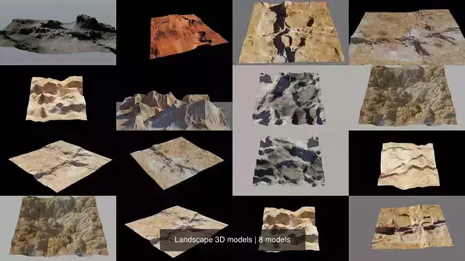 Landscape 3D models 3D Model Collection