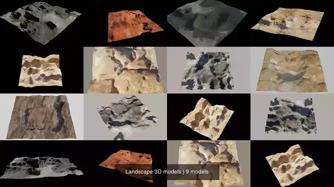 Landscape 3D models 3D Model Collection