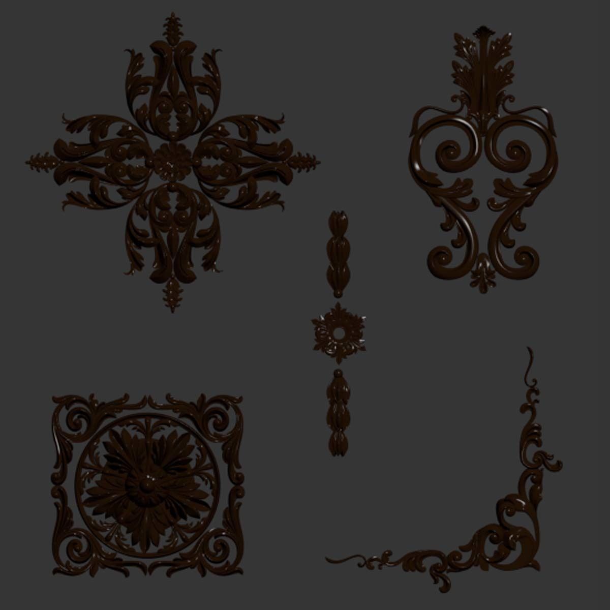 Trim Ornament 78 3D model_2