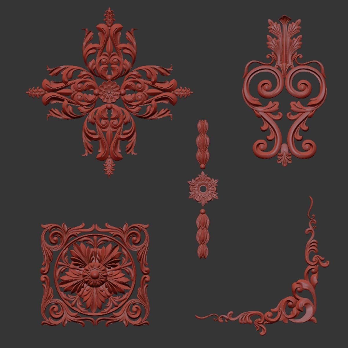 Trim Ornament 78 3D model_3