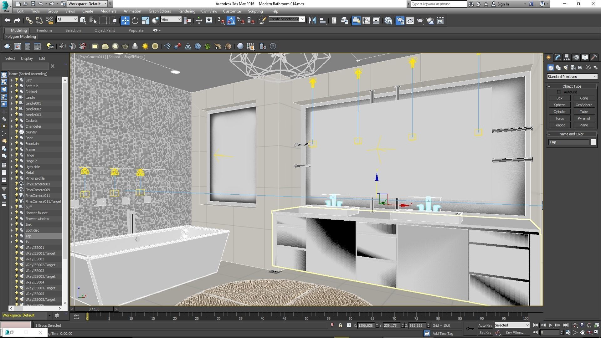 Modern Bathroom 1 3D model_5