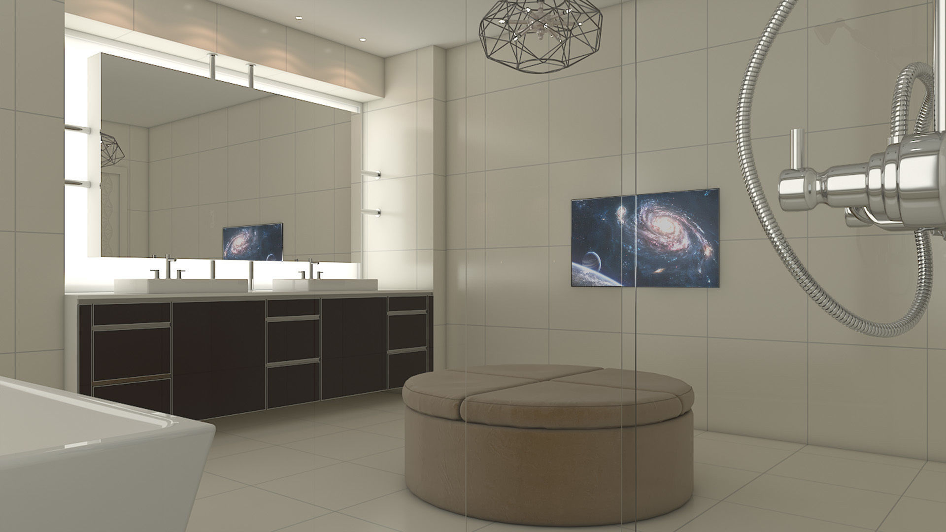 Modern Bathroom 1 3D model_2