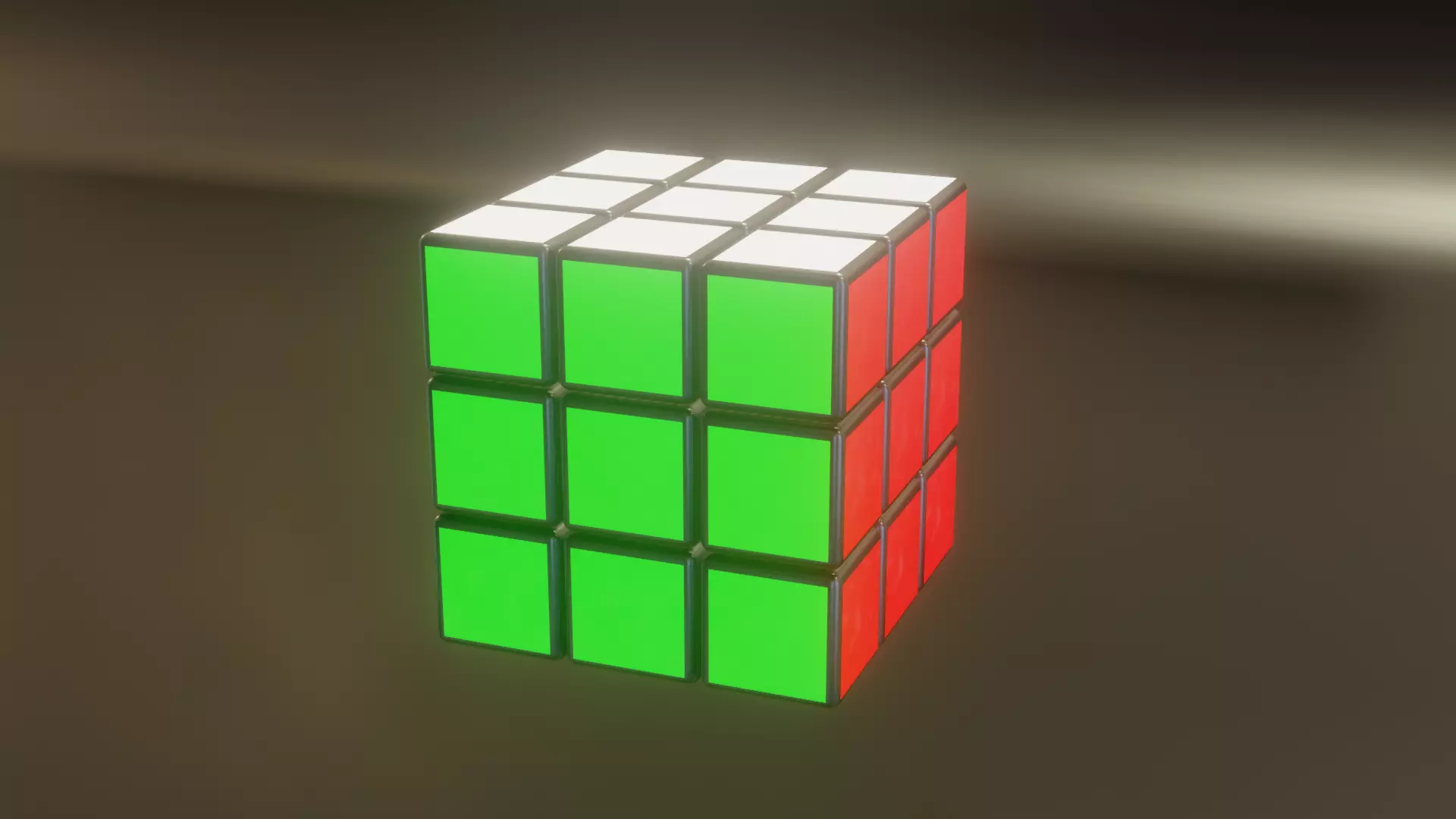 Rubiks Cube Low-poly 3D model