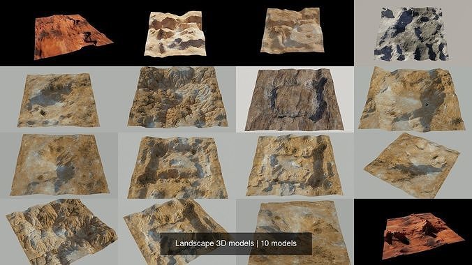 Landscape 3D models 3D Model Collection