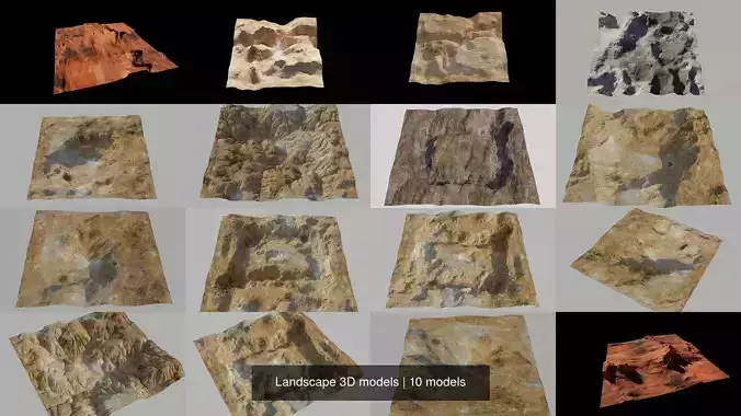 Landscape 3D models 3D Model Collection