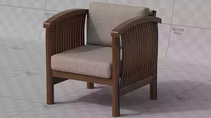 Armchair Wood Textile
