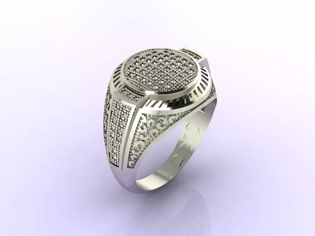 Gents Ring - STL READY FILES 3D print model_0