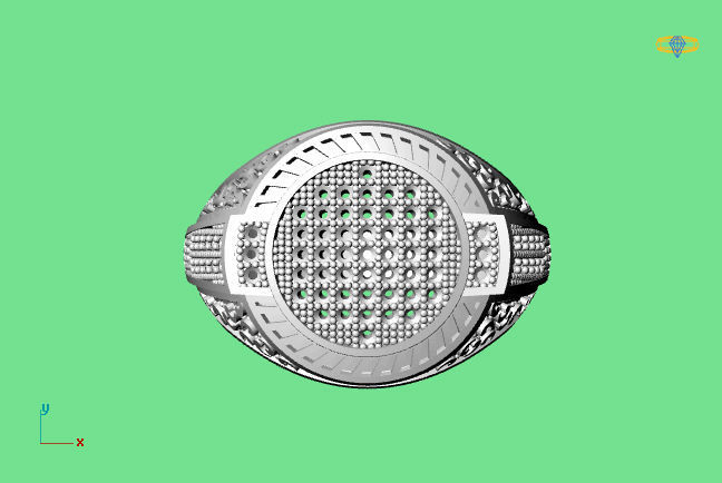 Gents Ring - STL READY FILES 3D print model_2