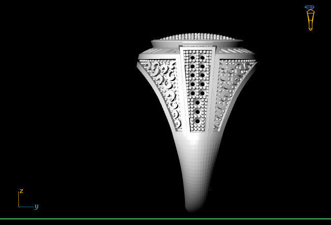 Gents Ring - STL READY FILES 3D print model_4
