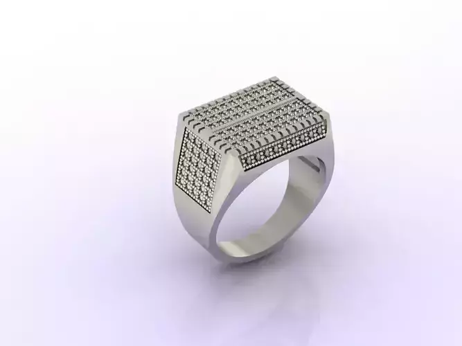 Gents Ring  - STL READY FILES  3D print model