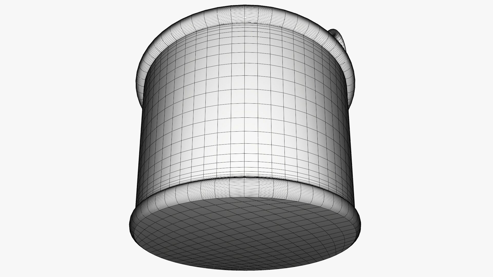 Demijohn wine bottle in wicker basket 3D model_12